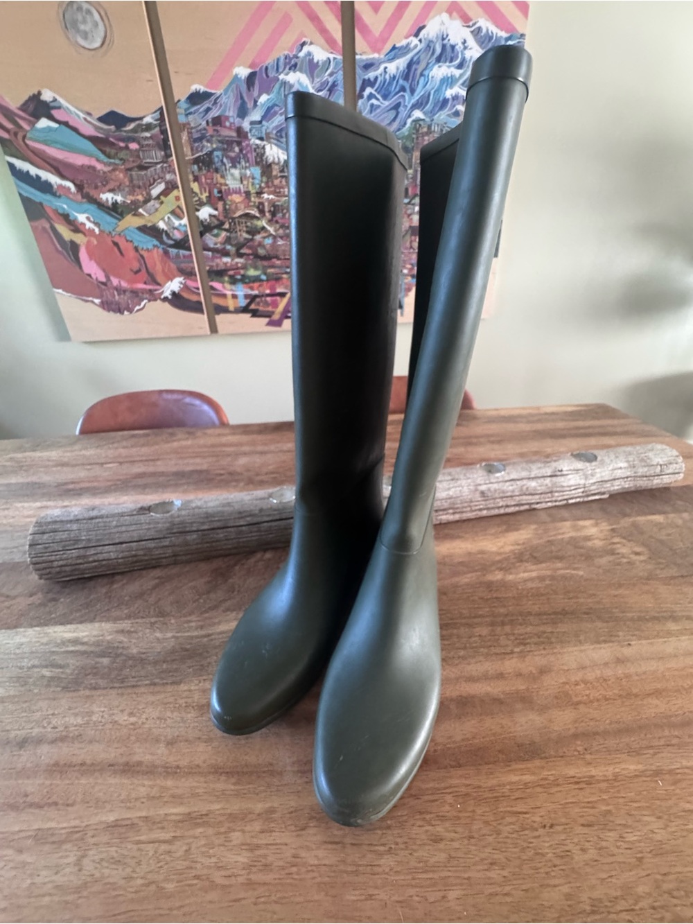 Loffler Randall Tall Olive Green Rain Boots